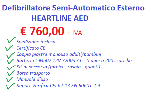 defibrillatore a Roma per scuole